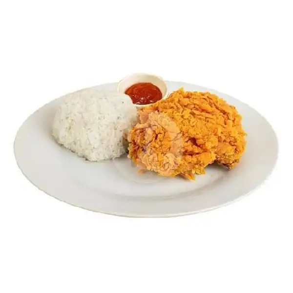 Nasi Ayam Krispy | Lekker Sparkling, Sukun
