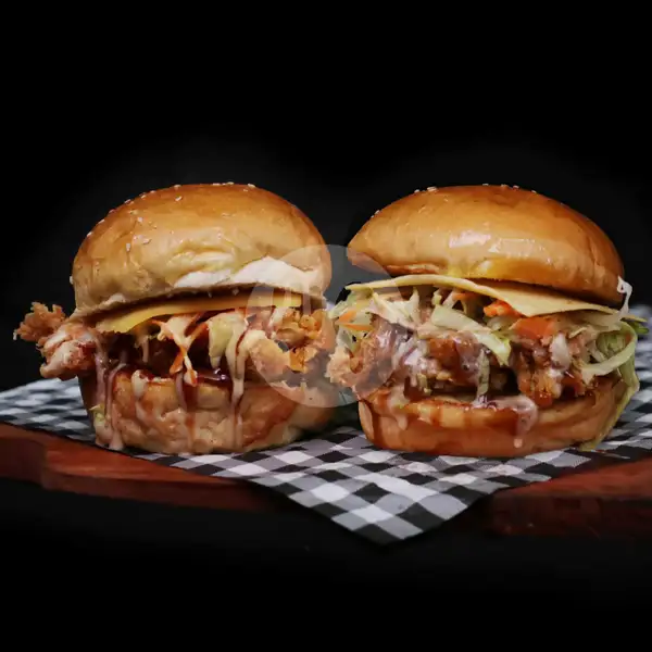 The Chicken Burger Combo | Burger Bros, Mulyorejo