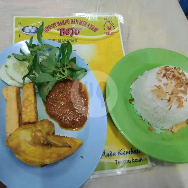 Ayam Penyet + Nasi | Depot Bakso Bejo, Sei Panas