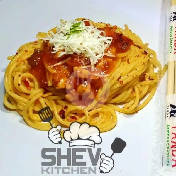 Spaghetti Bolognese | Pizza & Ayam Penyet Shev Kitchen, Kepudang Barat
