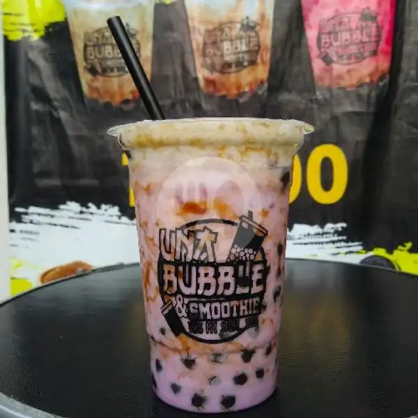Taro Milk | Una Bubble & Smoothie, Kebon Gedang 8
