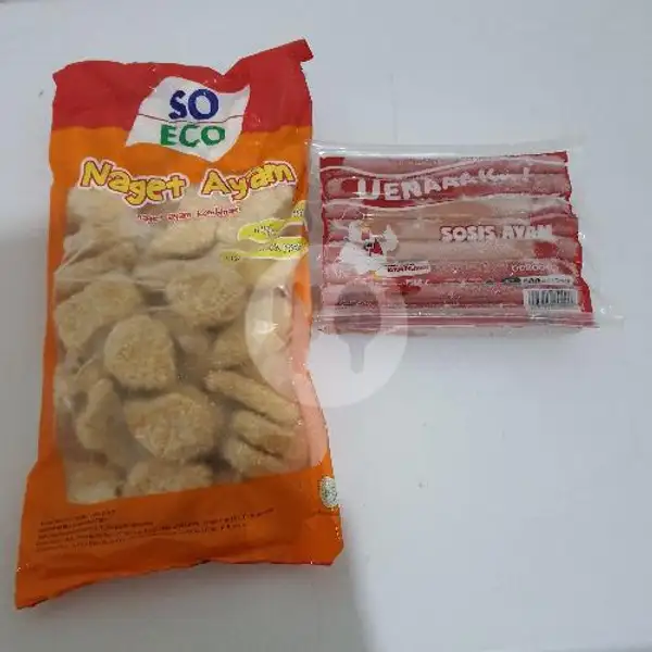 Paket Nuget So Eco 1 Kilo + Sosis Ayam Belfoods 500 Gram | Rizqi Frozen Food