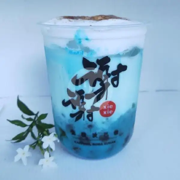 Milky Vanilla Blue | Xie Xie Boba, Rinjani