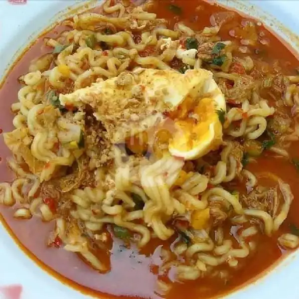Mie sedap korean spicy soup campur telor | Warung 3R9, Kendangsari