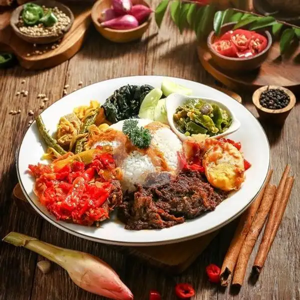 Nasi Padang Dendeng | Nasi Padang Pagi Siang Malam, BEST SELLER Kalibatacity