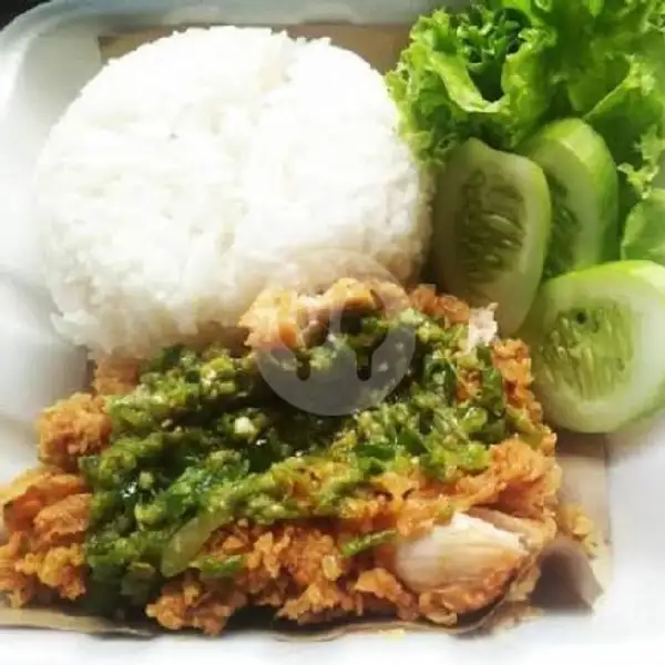 Paket Ayam Geprek Gelegar Sambal Cabe Ijo Mantul Free Es Gula Batu | Ayam Geprek RZ Food