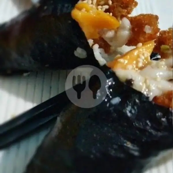 Chicken Katsu temaki sushi cone/cooked | Waroeng 'Rela Rasah', Bekasi Utara