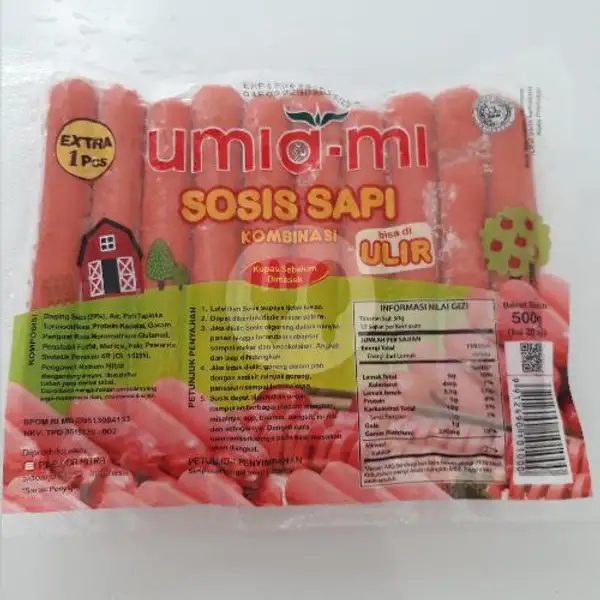 Sosis Sapi Ulir Umiami Isi 20 Pcs | Daniswara Frozenfood