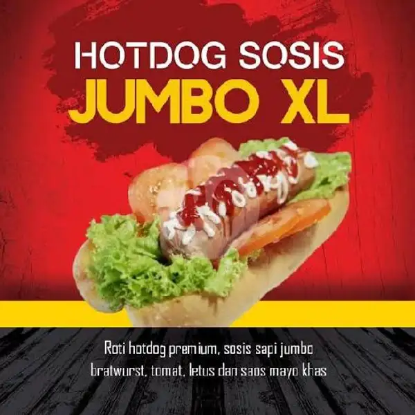 Hot Dog Sosis Jumbo | Kedai Lizdaff