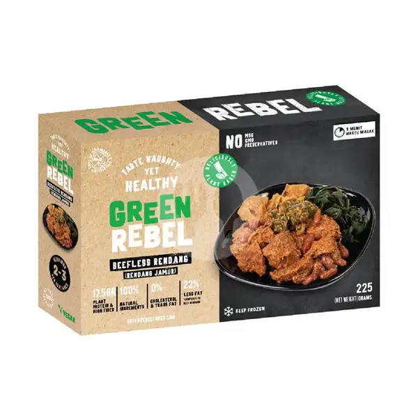 Green Rebel Beefless Rendang (225 gr) | BURGREENS - Healthy, Vegan, and Vegetarian, Menteng