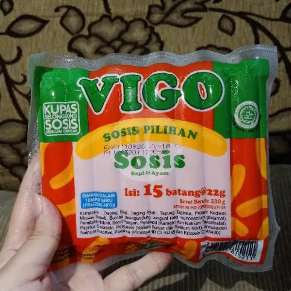 VIGO Sosis Sapi 330gr 15pcs | Frozen Food Valencia, Gedangan