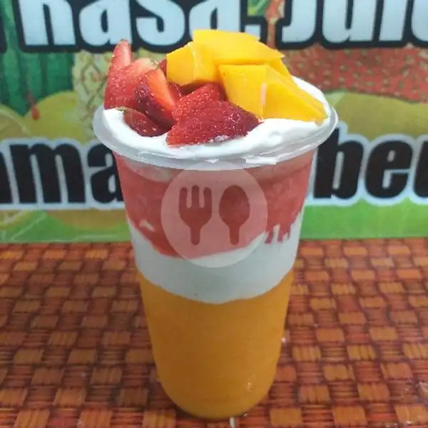 Big Smoothie Mango Strawberry | Alpukat Kocok & Es Teler, Citamiang