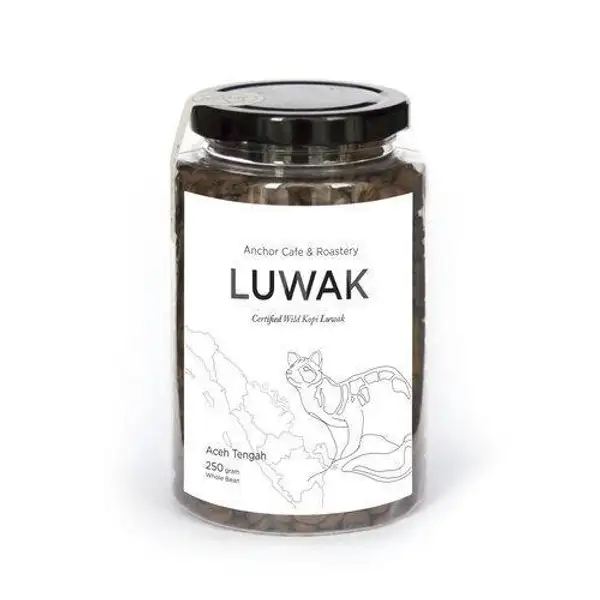 250gr LUWAK (Premium Whole Bean) | Anchor Cafe & Roastery, Dermaga Sukajadi