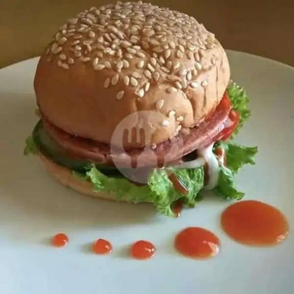 Burger Mumer plus keju slice | Dapoer Om Zein (Hobby Makan Cipadu Street), Joglo
