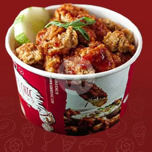 Ricebowl Original Crispy Chicken Saus Hot | Ko Kei Chic Bandung