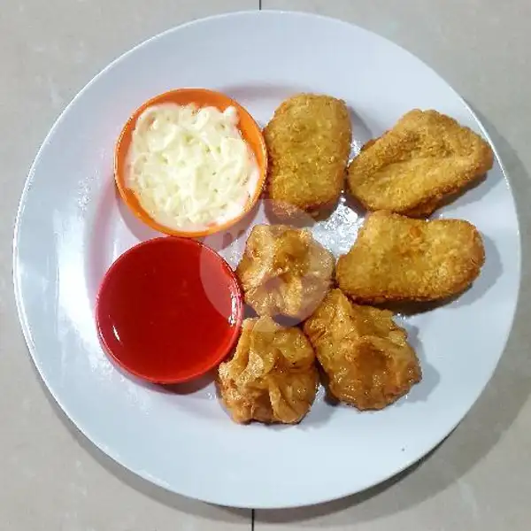 Mix Ekado dgn Chiken Nuggets | Roti Bakar Kangen, Cipondoh