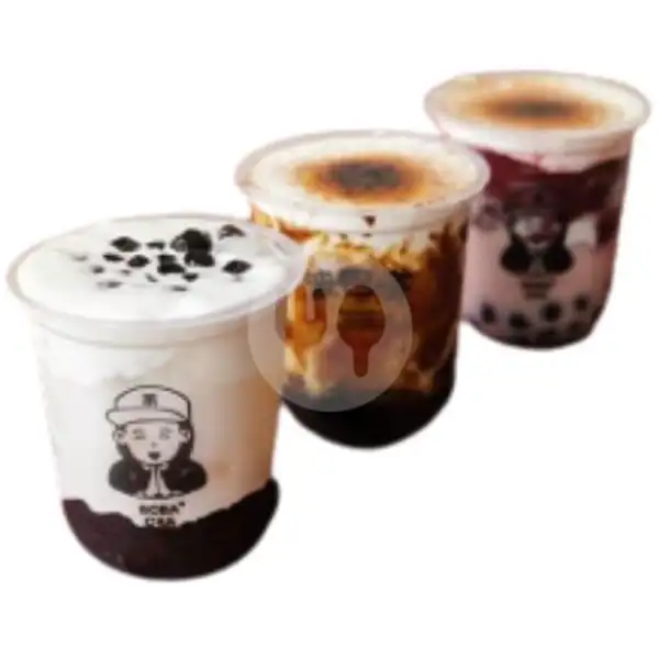 Paket BobaCha Milk Untuk 3 Cup Bebas Pilih Rasa Medium | Boba Cha Ciganitri, Ciganitri Mukti