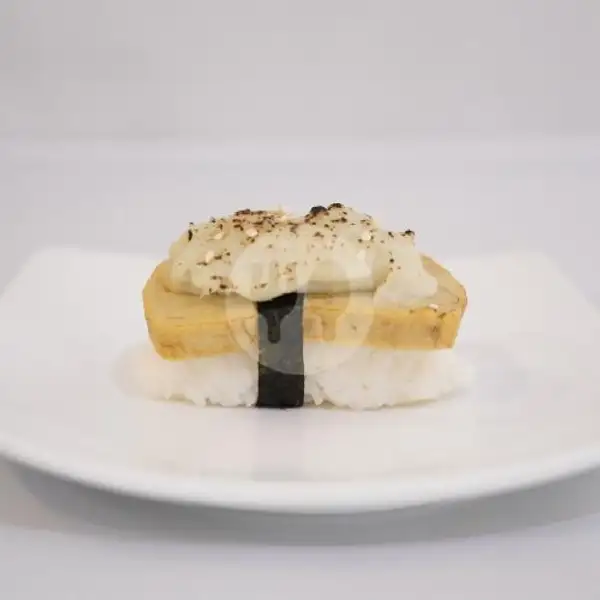 Tamago Garlic Cheese Nigiri | Oba Japanese, Kertajaya