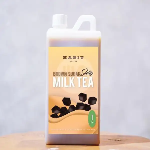 Brown Sugar Jelly Milk Tea 1liter | Habit : A Coffee Crafter