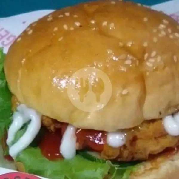 Burger Spesial Keju Ukuran Sedang | Seafood Ndjedir