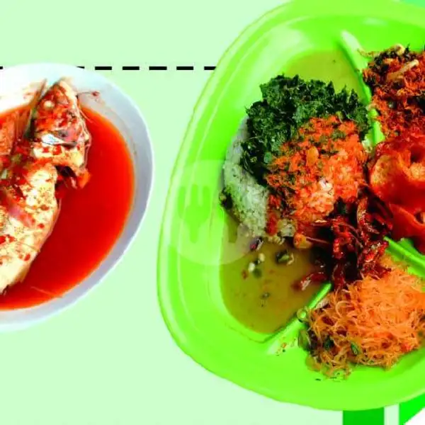 Pasid 7 (Nasi Sayur, Ikan Gembung Gulai, Juice Jeruk) | Ayam Penyet Jakarta, Dr Mansyur