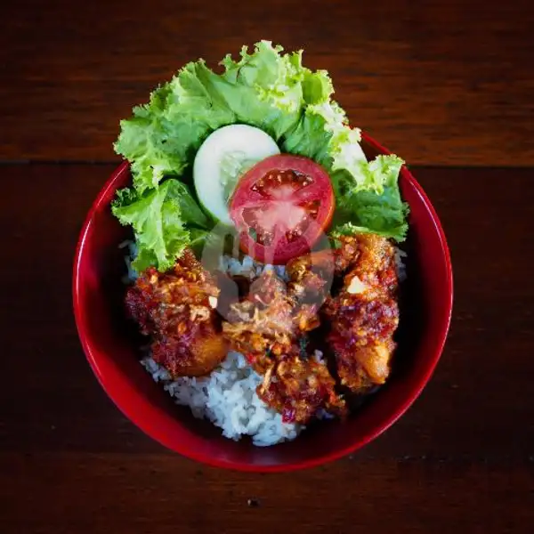 Ayam Rempah Merah (Nasi Putih) | Teras Kitchen, Tembalang