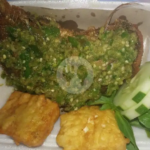 Ikan Mujair Cabe Ijo + Nasi | Ayam Geprek Ceria (Pedasnya Pool), Bunga Raya