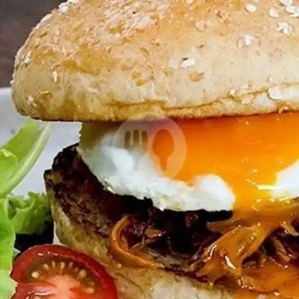 Burger Telur Mata Sapi + Daging Sapi | Hotdog Mozarela Kita, Tampan