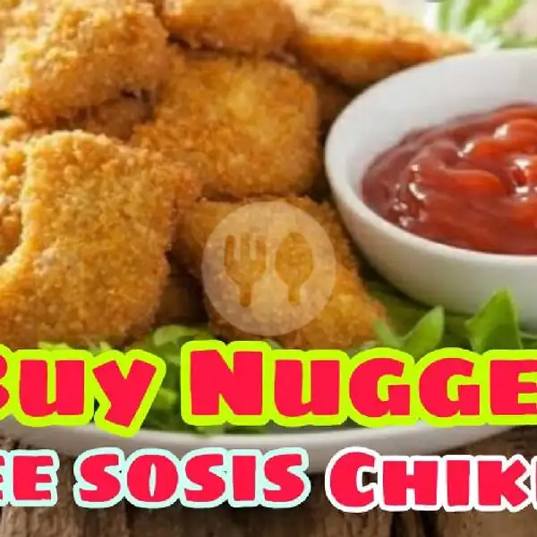 Buy Nugget Crispy Free Sosis 3 Pcs | Black Burger Dan Kebab Al Rayyan, Bulak
