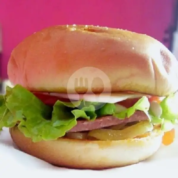 Burger Spesial Ukuran Sedang | Seafood Jontor Nia, Mulyorejo
