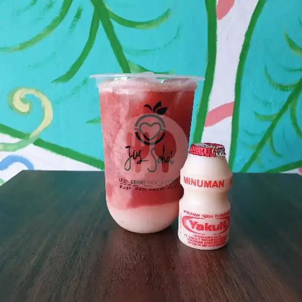 Juice Strawberry Yakult - CUP | Jus Sehati, Denpasar