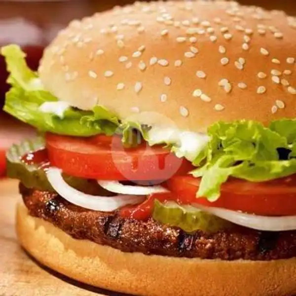 Beef Burger Amerika | Kedai Tackeyz, Muntilan