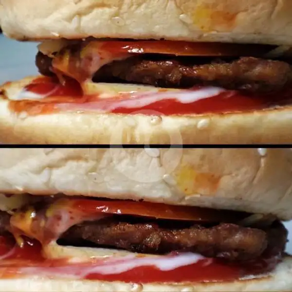 Paket Hemat 3 : 1 Beef Burger + 1 Beef Burger | Agamasak Cilok Isi dan Burger, Camar Baru