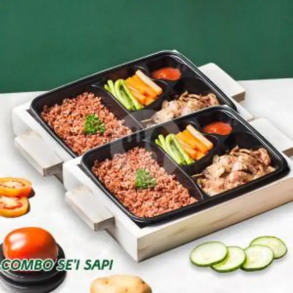 Paket Combo Sei Sapi Brown Rice | Dietgo, Makanan Diet Sehat, Sumur Bandung
