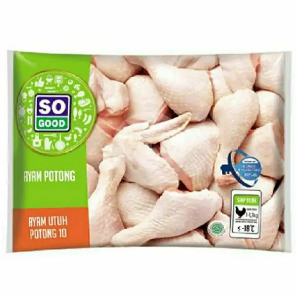 So Good Ayam Potong Utuh, Potong 10 Uk. 1kg | 59 Frozen Food