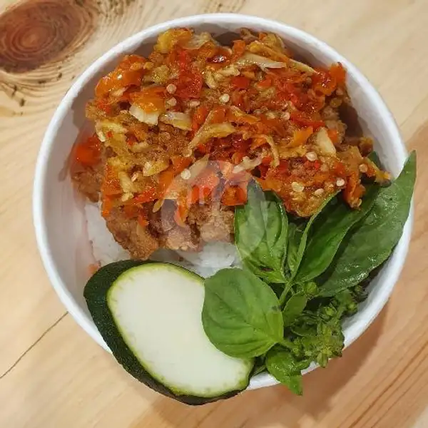 Nasi Ayam Gemprek Mozarella | Haki Korea BBQ, Paskal