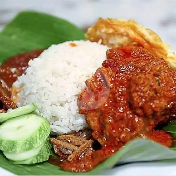 Nasi Lemak Rendang Ayam | Sara Cafe, Samping Spbu Gordon