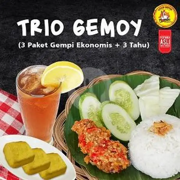 Paket Trio Gemoy | Ayam Gepuk Pak Gembus, Grand Depok City