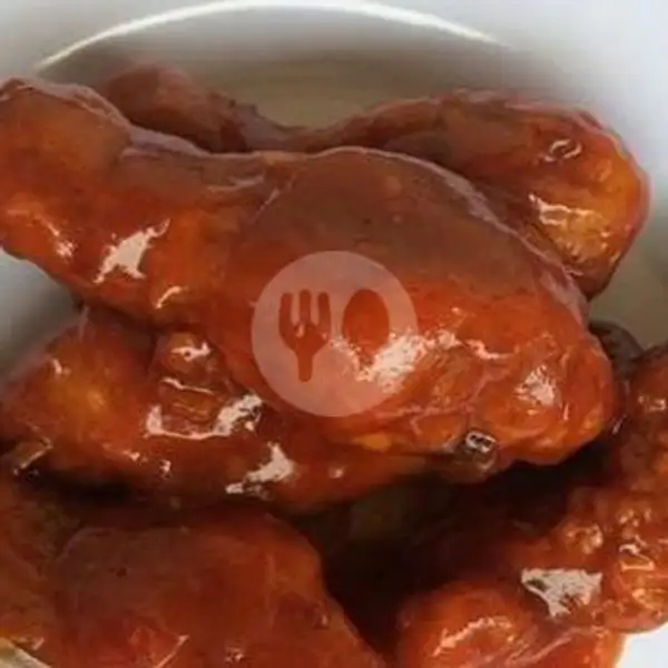 Paha Bawah Spicy Sauce | Lezatoz Fried Chicken, Rancabentang Utara