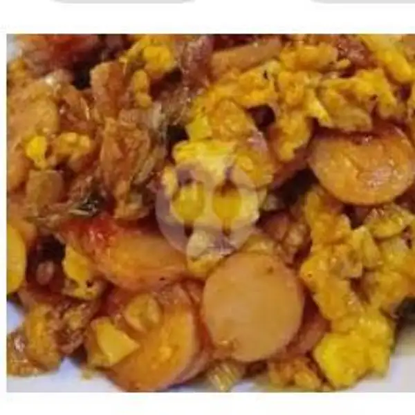 Toping Nasi Gila ( Ayam, Bakso, Sosis, Sayuran ) | Nasi Goreng Hijau ( One' ), Duren Sawit