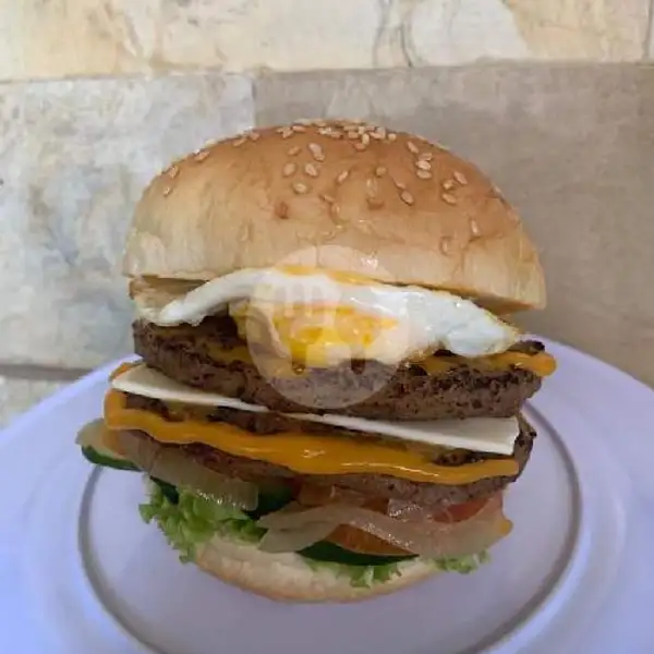 OG Double Beef Mozzarella Burger With Egg | Burger Hotdog Smash