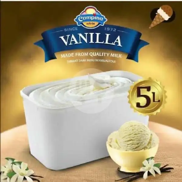 Ice Cream Campina Vanilla 5L | Nayra Ice Cream