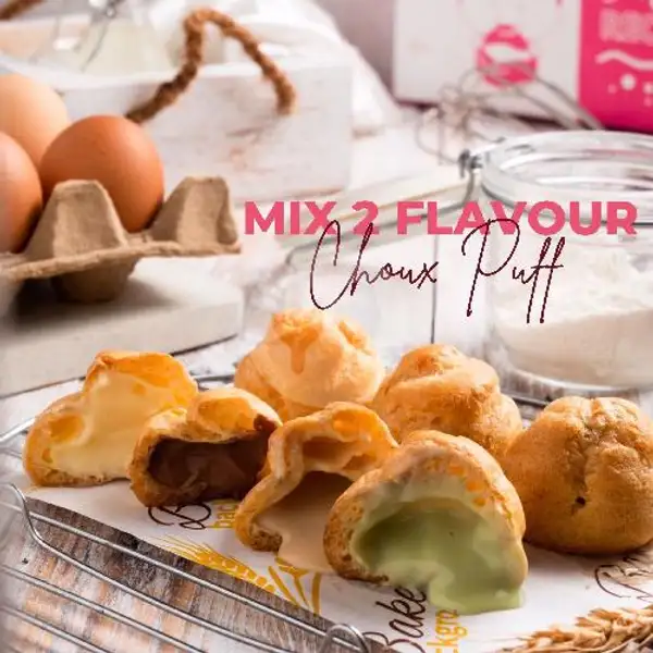 Choux Puff Mix Filling 2 Rasa | One Recipe, Double Eight Food Corner