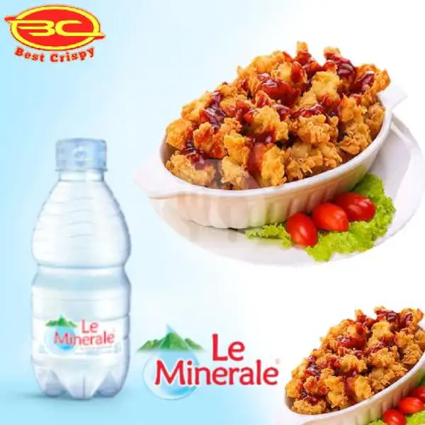 BeramalLeminerale  Paket Le Minerale 330mL x Chicken Crispy | Hot Crispy 