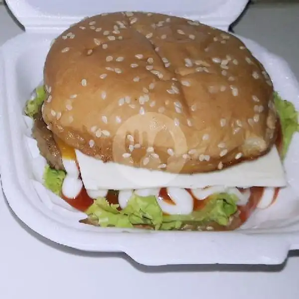 Burger Big Beef + Cheese | Angkringan Zaid