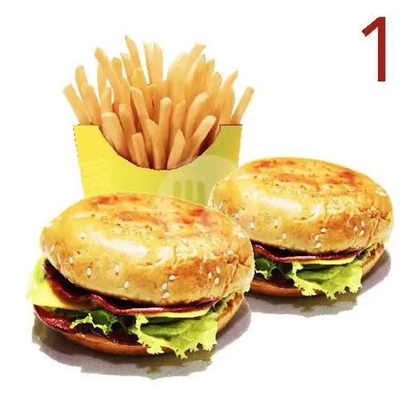 Paket Hemat 1 | Only Burger, Taman Kopo