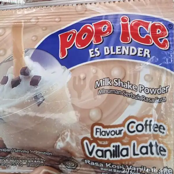Pop Ice Vanila Latte | Sukses Jus, Indomaret Simpang Nato