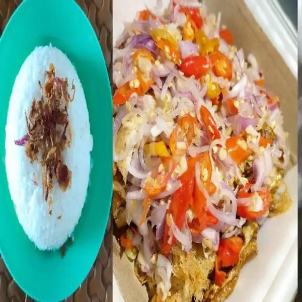Paket Ayam Gepuk Sambal Matah + Nasi | Dapur Mak Yuli 