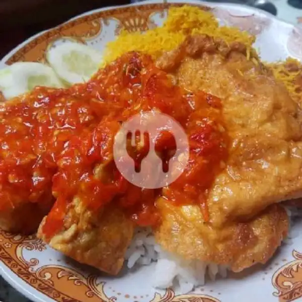 Nasi  Penyetan Telur + Tahu + Tempe Terong | Seafood Ndjedir