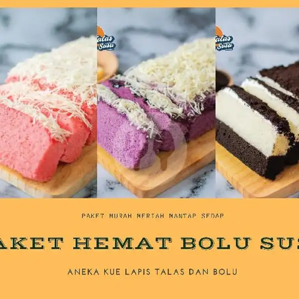 Paket Bolu Susu HEMAT BANGET | Kue Lapis Talas Dan Bolu, Pekayon